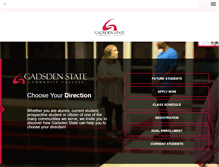 Tablet Screenshot of gadsdenstate.edu